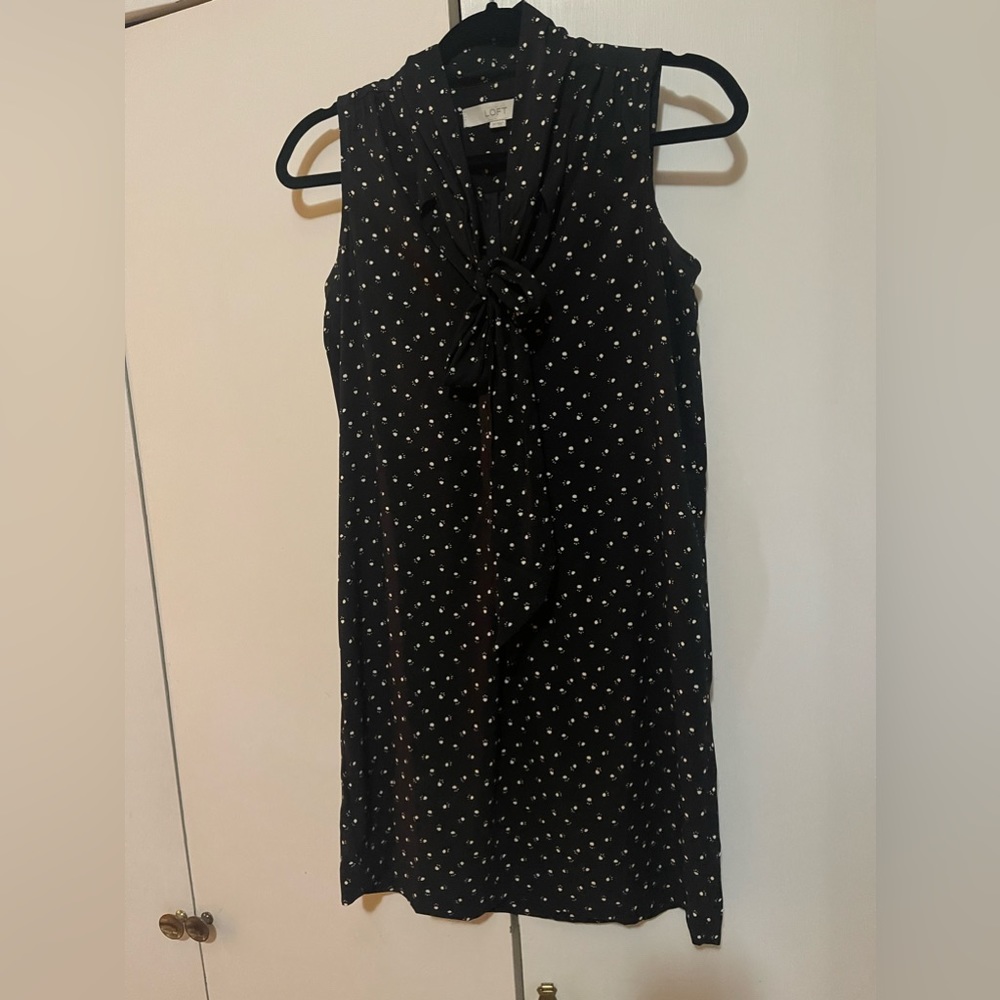 Black printed Loft dress